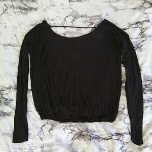 Free People Open Back Shirt